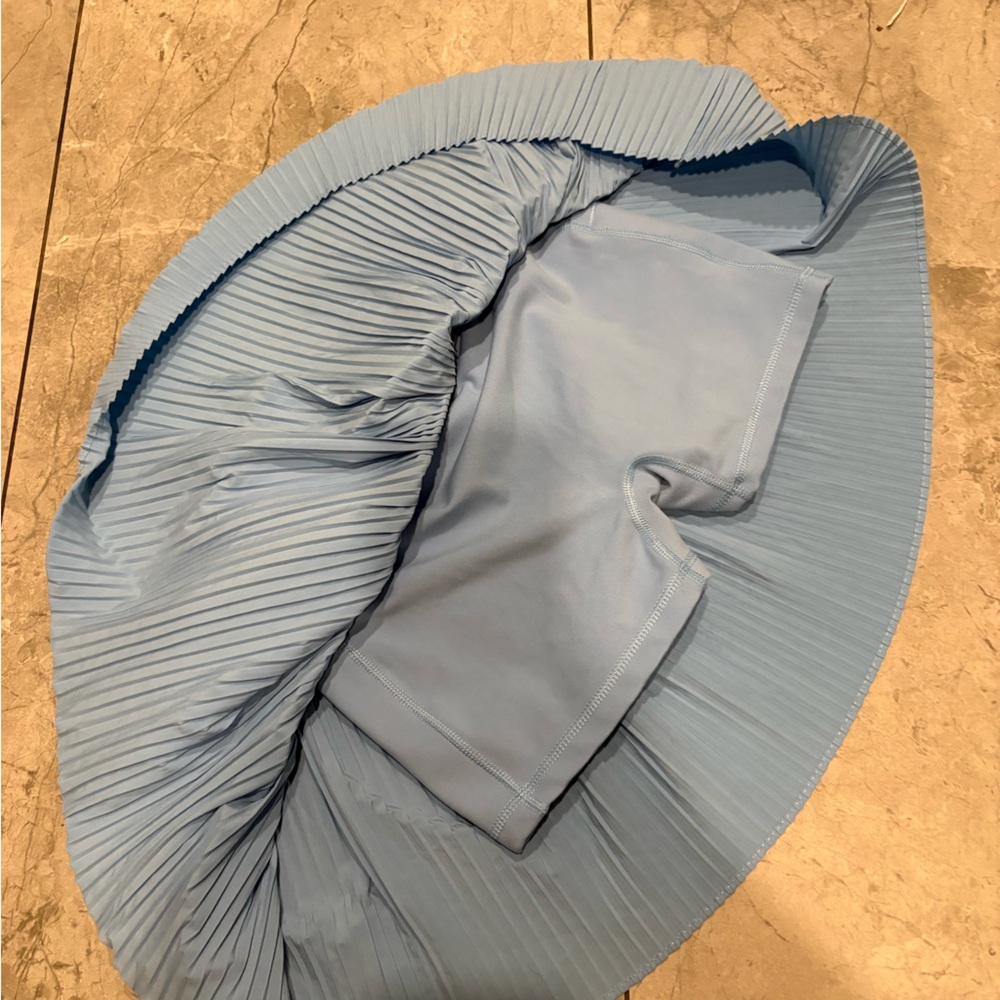 Yogalicious Light Blue A-Line Skirt - Picture 3 of 3
